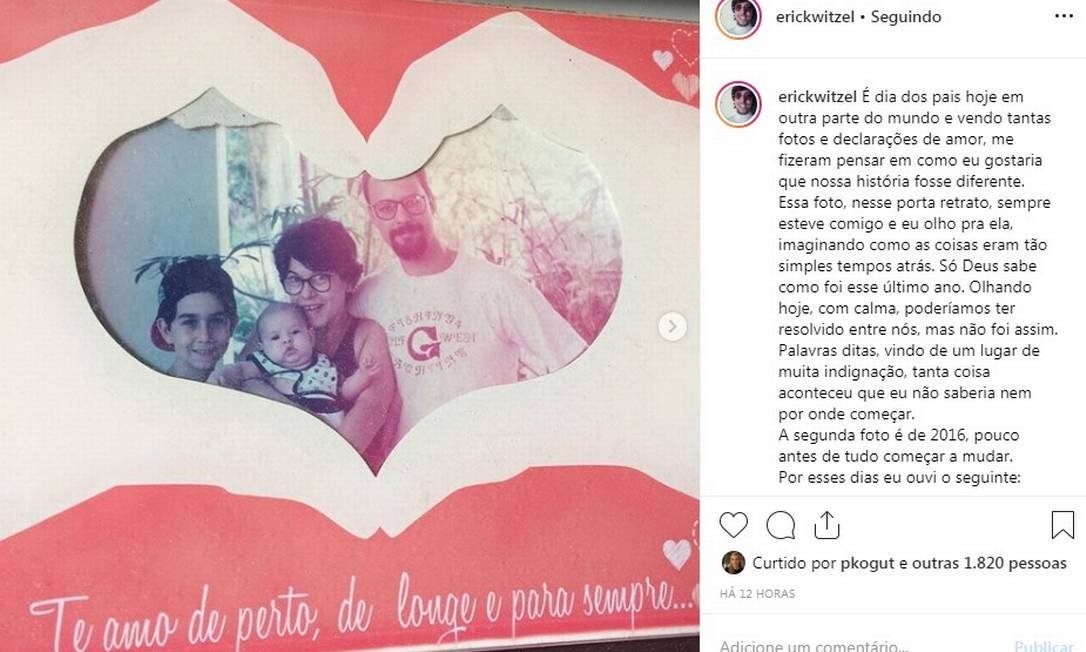 Após críticas ao pai , filho transgênero de Witzel tenta aproximação